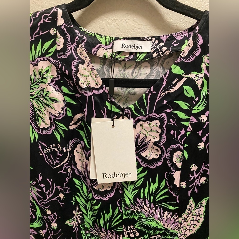 Rodebjer Kandy Dress In Vegetal Floral Print Size L - Picture 5 of 12